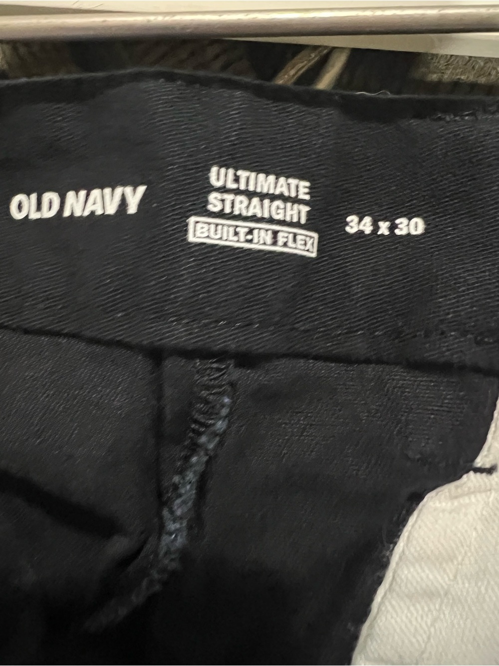 Men’s Old Navy Ultimate Straight Built-In Flex Pants - Black